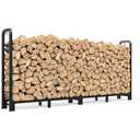 8FT Firewood Rack Outdoor for Store Logs Fireplace Wood Storage Indoor