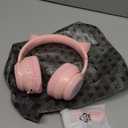 ONITOON Cat Ear Bluetooth Headphones with Micphone for Kids & Adults, LED Light Up Wireless HI-FI Sound Quality, Over-Ear Headphones with Volume Control for iPhone/iPad/Laptop/PC(55H Play Time)