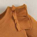 SUNNY PIGGY Newborn Girl Clothes Baby Outfit Infant 0-18 Month Fall Winter Spring Clothing (Ha Brown)