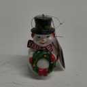 Blow Mold Snowman Ornament Christmas Led