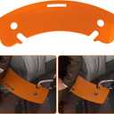 Curved Transfer Board Plastic Slide Board for Transferring to Wheelchair, Chair, Bed, Toilet, Car for Patient, Elderly, Disabled, 31.1 * 9.84 * 0.46" 3.64 lbs ABS Transfer Devices (Orange)