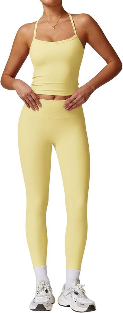 ABOCIW Leggings (Small, Yellow)