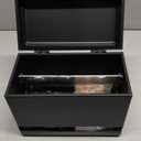 Pencil Dispenser for Classroom Stainless Steel Pencil Holder for Desk, Pencil Dispenser Set with Silicone Organizer & 5 Stickers, Back to School Classroom Must Haves Teacher Supplies (Black)