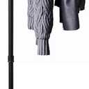 Clothing Rack, Single Arm, Black Costumer Stand for Retail Garment Display