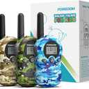 FOREDOM Walkie Talkies for Kids Walkie Talkies Long Range for Boys & Girls Age 3 to 12 Year Old Birthday Cool Army Toys - 3 Pack