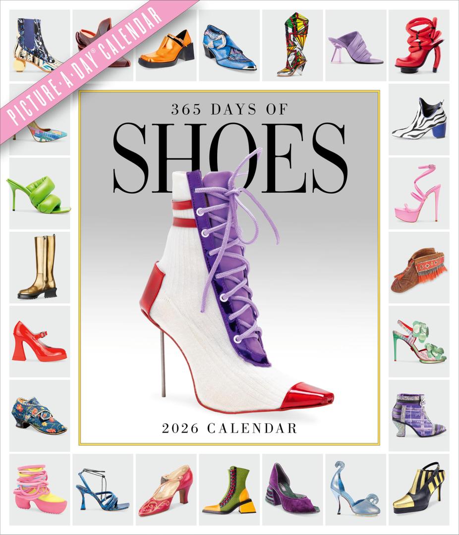 365 Days of Shoes Picture-A-Day Wall Calendar 2026: An Obsessive Extravaganza 12” x 14”