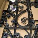 4 Packs 84 * 19 inch Metal Garden Trellis for Climbing Plants Outdoor,Heavy Duty,Black Coating Rustproof Trellis for Rose, Vegetable, Flowers, Expandable,Perfect for Training Climbing Plants