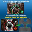 Floor Mats for Toyota Sienna 2004-2010 Full Set All-Weather Protection Durable TPE,Anti-Slip Cargo Liner and Backrest Mat, Floor Liner Accessories