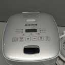 Novaspark Low Carb Rice Cooker Stainless Steel Inner Pot, Mini Stainless Steel Rice Cooker Small 5 Cup, LED Display Low Sugar Rice Maker, 24H Timer and Auto Keep Warm, White Rice/Porridge/Oatmeal, White