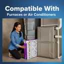 Filtrete 20x25x4 Air Filter MERV 12, MPR 1550 Certified Asthma & Allergy Friendly 2-Pack, Fits Honeywell & AprilAire, AC Furnace HVAC Filters, Pleated Electrostatic (Actual Size 19.88x24.63x4.31 in)