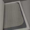 Quick Dry Stone Bath Mat  Diatomaceous Earth Foot Pad, Super Absorbent Hard Shower Rug  Modern Anti-Slip Design for Bathroom Floor, 23.6x15.3in, Deep Charcoal  The Horizon