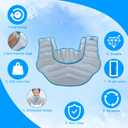 Large Gel Ice Pack & Microwavable Heating Pad for Neck Shoulder Upper Back Pain Relief - Reusable Weighted Cold Pack for Injuries - Hot & Cold Compress Therapy for Swelling, Bruises, Surgery (Nsf-gray)