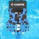 Chriffer Kids Swim Vest for 20-70 Pounds Boys and Girls, Easy On/Off Zipper, Swimming Toddler Floaties Jackets for 2, 3, 4, 5, 6, 7, 8 Years Old/Beach Pool Water Park (Purple)