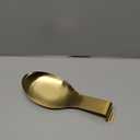 VanlonPro Stainless Steel Spoon Rest, Spatula Ladle Holder, Stainless Steel Utensil Spoon Rest Holder, Brushed Finish, Dishwasher Safe 9.8 x 3.7 Inch (Gold 1PC)