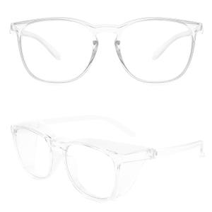 Alsenor Safety Glasses Anti Fog Goggles Protective Eyewear Blue Light Blocking Anti Dust UV Protection Glasses For Men Women (Transparent) (Clear)