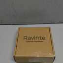 Ravinte 40 Pack Matte Black Kitchen Cabinet Knobs 1-1/4 Inch Round Drawer Pulls Flat Black Stainless Steel Drawer Handles Door Hardware for Dresser Cabinets