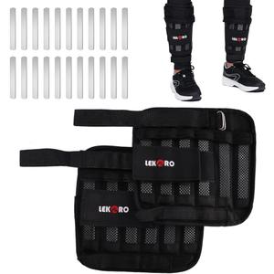 Wrist Ankle Weights with Removable Steel Bars, 1 Pair Adjustable Arm Leg Weights for Men and Women, No Leakage Design, Weighted Wrist Bands for Walking Jogging Yoga Pilates, Adjustable Ankle Weights 11 LBS