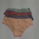 FINETOO Women’s Seamless Underwear Soft Stretch Briefs Invisibles Hipster V Cut cheeky No Show Bikini Panties 5 pack, Medium