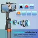 70" Auto Face Tracking Phone Tripod 360 Rotation,No App RequiredPhone Tripod for w/Fill Light and Remote Control, Smart Shooting Stand for Vlog/TIK Tok Live Streaming YouTube Video Record