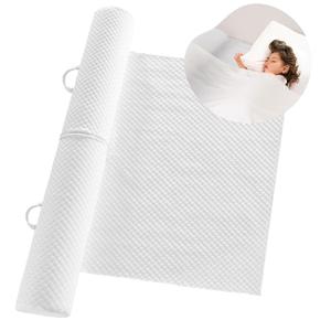 YIHATA Bed Rail for Toddlers Foldable Bed Bumpers with Flap 1 Pack Toddler Bed Rails Portable Bed Rails for Toddlers with Non-Slip Machine Washable Cover Toddler Bed Rails for Kids Twin Bed (White)