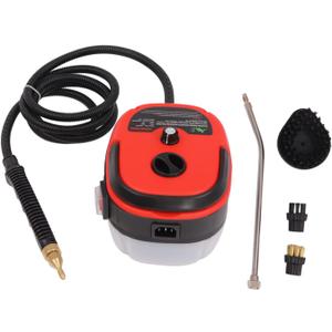 Handheld Steam Cleaner for Home, 1500W Pressurized Steamer Cleaner for Cleaning Portable Steam Cleaner for All Surfaces, Cleaning for Couch, Car, Floor, Kitchen, Bathroom (220V, Red)