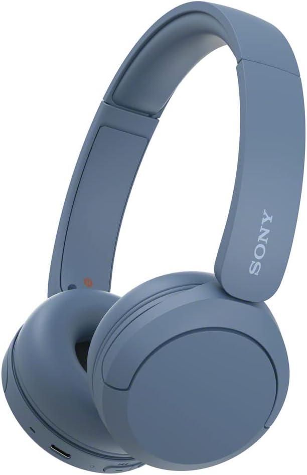 Sony WHCH520 Wireless Headphones Bluetooth OnEar Headset with Microphone, Blue New
