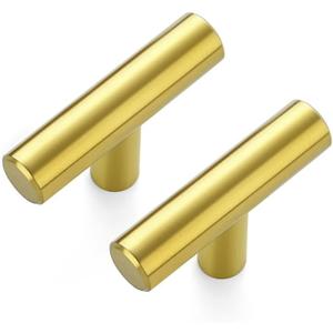 JOY DECOR 30 Pack Cabinet Knobs, Gold Cabinet Handles, 2in Kitchen Cabient Knobs, Single Hole Drawer Knobs for Dresser Drawers