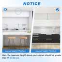 YJINGRUI Hydraulic Buffer Cabinet Door Hinge, Lift and Up Hinges, Vertical Lift Cabinet Door Hinge, 19.69-31.49in, Sturdy Silent and Adjustable