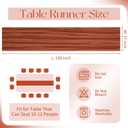 10 Pack Terracotta Cheesecloth Table Runner 17x108 Inch Boho Gauze Cheese Cloth Table Runners for Wedding Party Baby Shower Birthday Home Decor