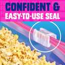 Ziploc Quart Food Storage Bags, Stand-Up Bottom, Easy to Fill, 76 Count