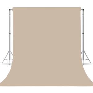 Beige Photo Backdrop, Photo Booth Portrait Photography Backdrops, Studio Beige Backdrop for Photoshoot Streaming Video Shooting 10x20ft