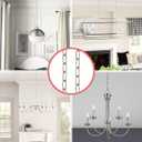 Aspen Creative 21102A 36" Decorative Light Fixture Chain in White