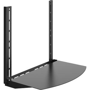 TV Wall Mount Shelf - Provides Storage Space for Set-top Boxes, DVD Players, Game Consoles, and Other Small Accessories. Sturdy Construction Supports 22 lbs