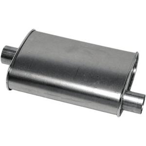 Thrush Muffler Deep Performance Tone Inlet 2.25 Pipe Connection Offset Outlet 2.25 Center