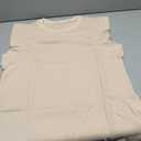 BLENCOT Women's Tops Summer Crewneck Ruffle Casual Spring Sleeveless Waffle Cute Shirt Flowy 2026 Fashion Camisole Beige L