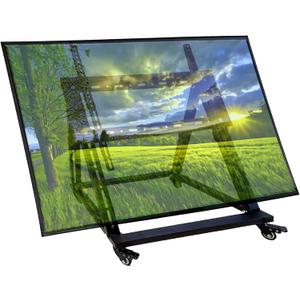 Low Height Mobile TV Stand, Confidence Monitor Stand, Rolling TV Mount with Wheel for 32-70 inch Flat Curved Screen TV, LED LCD, 30 Adjustable Viewing Angle (Pro-Version)