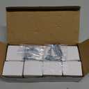 VEHCIL 8 Pack Crystal Dresser Knobs, Single Hole Brushed Nickel Cabinet Knobs,Crystal Handles for Drawers Hardware for Kitchen Cupboard Bathroom, Oval Flower Design