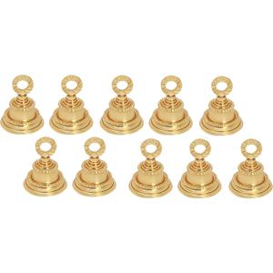 Brass Plain 2'' Bells Christmas Decoration Jingle Bell Sleigh Bell for Crafts, Home Decor, Elephant Decor, Musical Instrument Accessory (10)