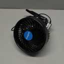 Car Fan 6'' 12V Cool Gadgets Clip Fan for Front Rear Seat Passenger Portable Electric Air Fresh Fan with Cigarette Lighter Plug for Cars/Vehicle SUV, RV