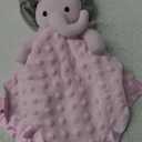 Pro Goleem Baby Girl Gifts Elephant Security Blanket with Stuffed Animal Snuggle Toy Lovey Soft Lovie Baby Registry Search for Infant and Toddler Pink 16 Inch