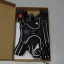 PHOEPET No Pull Dog Harness Medium Reflective Front Clip Vest with Handle,Adjustable 2 Metal Rings 3 Buckles,[Easy to Put on & Take Off](M, Black)