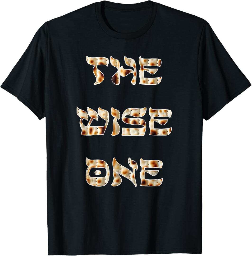 Passover The Wise One Matzah Funny Jewish Gift Pesach T-Shirt, M