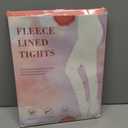 2 Pairs Women Fleece Lined Tights-Fake Translucent Leggings High Waist Pantyhose Sheer Thick Warm Tights For Women