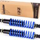 10L0L Golf Cart Front Rear Shock Absorber Set Coil Over Heavy Duty Shock Absorber Bolt Fits EZGO Medalist/TXT 1994+ Newer Gas or Electric, Replaces Part 70928-G01 76418-G01 (2 Pack) (Blue (without Extension Rod))