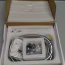 Homipro Chrome Brass 2 In 1 Function High Flow Handheld Shower Head Set High Pressure 7 Inch Chrome Finish Shower Head Sprayer Hand Shower Wand with 59 Inch Hose, Bracket