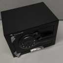 Bonsaii Safe Box with Electronic Keypad, Steel Security Lock Box with Key, 0.23 Cubic Feet, 9.06" W x 6.69" D x 6.69" H, Small Hidden Safe for Cash Jewelry