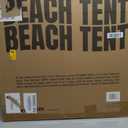 Sunset Cliffs Pop Up Beach Tent 1-2 Person Portable Sun Shelter with UPF 50+ UV Protection Lightweight Folding Shade Canopy with Mesh Window, Sandbags & Carrying Bag Black