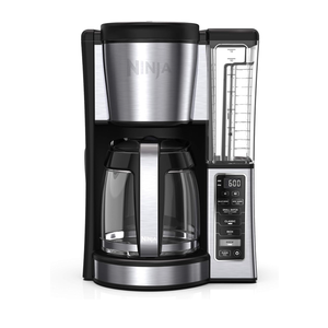 Ninja 12-Cup Programmable Coffee Brewer, 2 Brew Styles, Adjustable Warm Plate, 60oz Water Reservoir, Delay Brew - Black/Stainless Steel