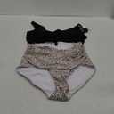 Eomenie Women's One Piece Swimsuit Tummy Control Slimming Bathing Suit Cutout Tie Knot Swimwear (X-Large, Black Print)