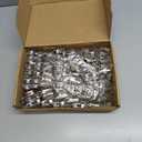 Ravinte 30 Pack 15 Pairs 1/2 inch Overlay Soft Close Hinges for Kitchen Cabinet Hinges Satin Nickel Hidden Hinges Stainless Steel Concealed Hinge self Closing